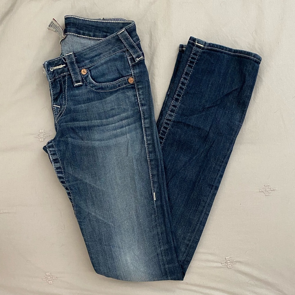 True Religion Brand straight leg jeans size 26